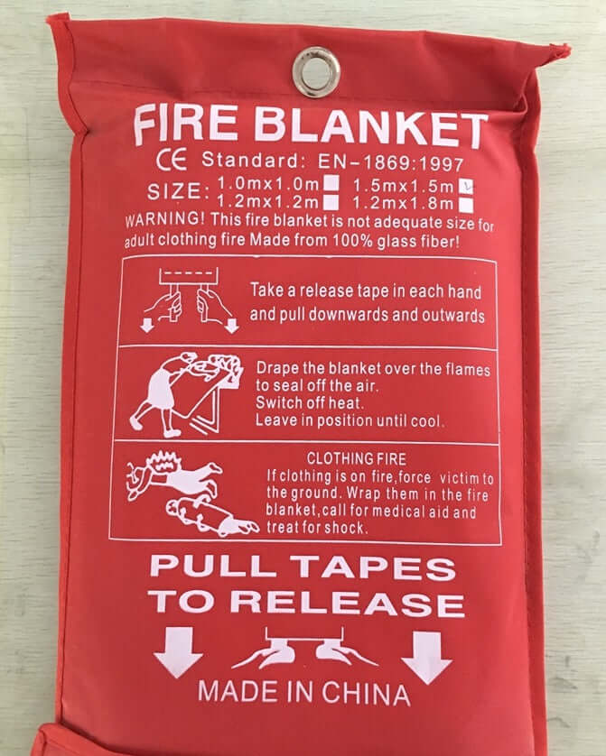 Fire Blanket Fiberglass Fire Flame Retardant Emergency Survival Fire Shelter Safety Cover Fire Emergency Blanket